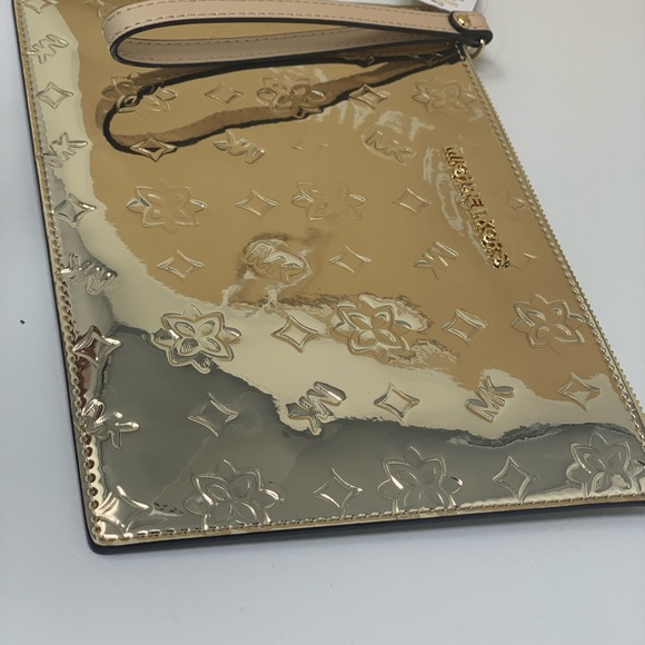 Michael kors jet set travel wristlet pale Gold - Picture 3 of 6